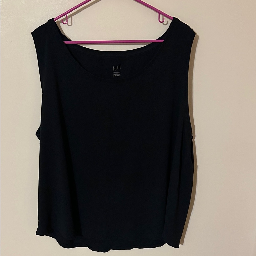 J. Jill Black perfect Pima sleeveless top 4X